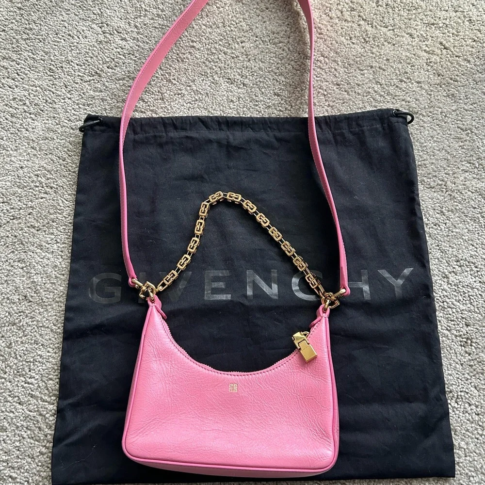 RARE* Givenchy Mini Moon Cutout Leather Bag - Picture 6 of 11